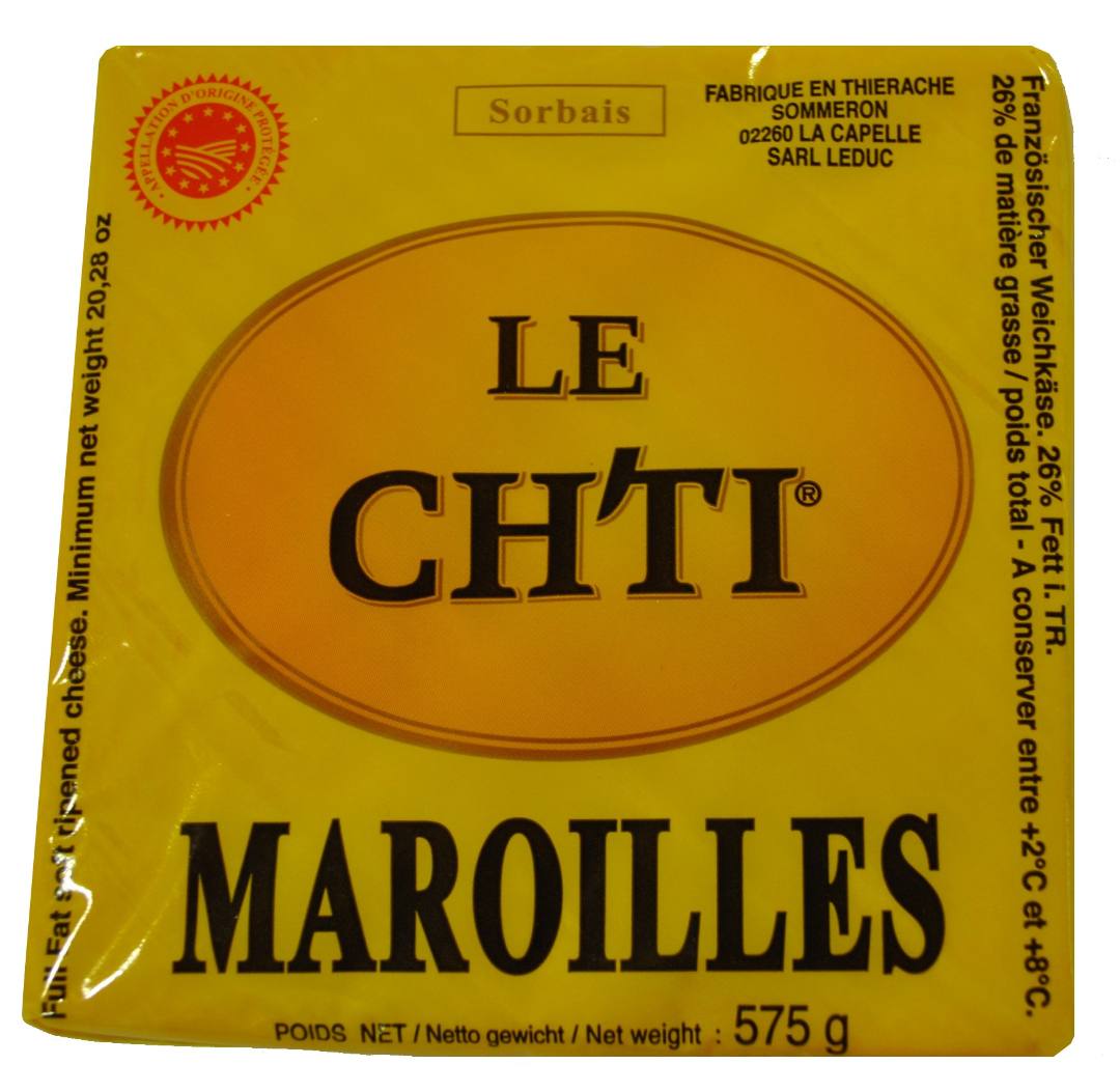 Maroilles sorbais AOP ch'ti : photo du produit rappelé le 13/03/2024