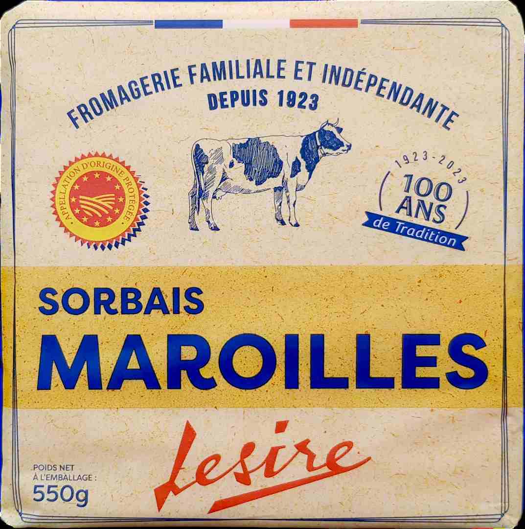 Maroilles sorbais lesire 550g : photo du produit rappelé le 14/10/2024