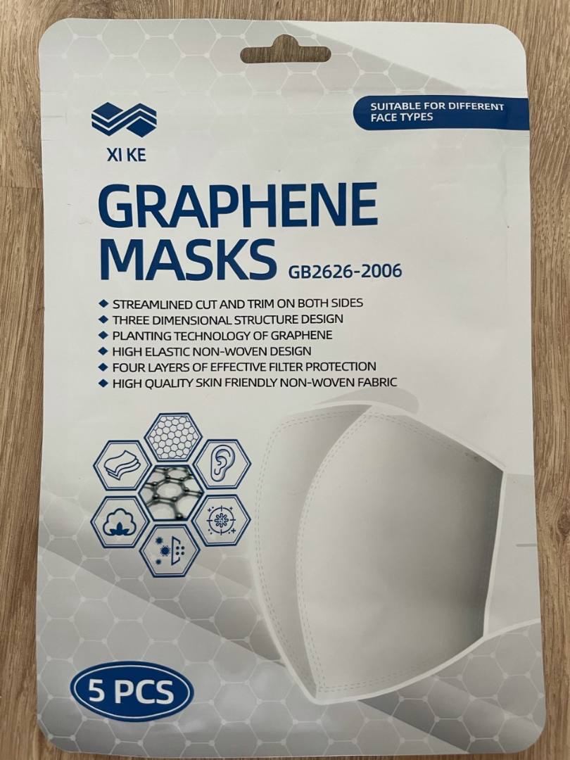Mask graph kn95 / graphene masks Shangai Ruicheng Industry Co LTD : photo du produit rappelé le 26/05/2021