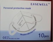 Masque ffp2 Easewell : photo du produit rappelé le 16/04/2021