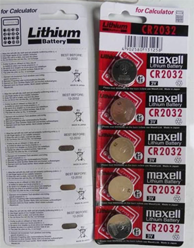 Maxell cr 2032 piles bouton : photo du produit rappelé le 22/12/2023