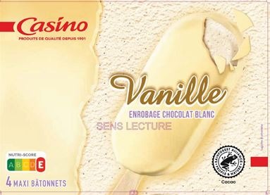 Maxi bâtonnets x4 – Casino : photo du produit rappelé le 30/07/2021