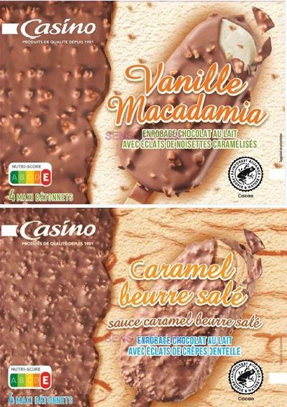 Maxi bâtonnets x4 – Casino : photo 4 sur 5 du produit rappelé le 30/07/2021