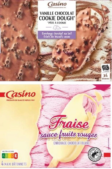 Maxi bâtonnets x4 – Casino : photo 5 sur 5 du produit rappelé le 30/07/2021