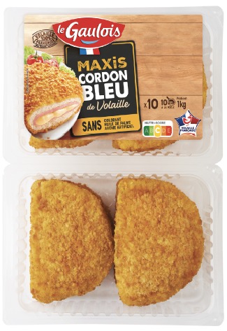 Maxi cordon bleu de volaille 1 kg Le Gaulois : photo du produit rappelé le 10/04/2025