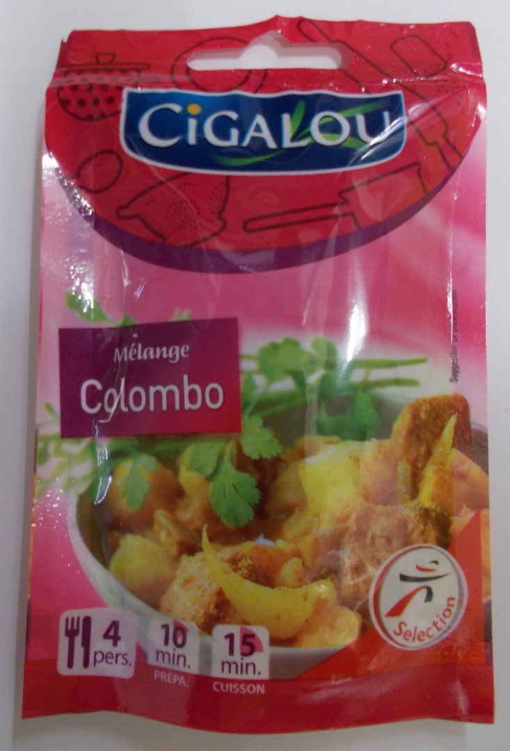 Melange colombo 25g Cigalou : photo du produit rappelé le 15/04/2021