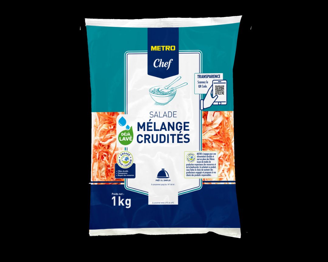 Melange crudites 1kg Metro chef : photo du produit rappelé le 31/10/2023