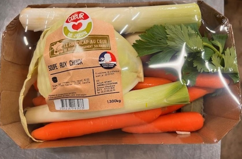 Mélange de légumes pour soupe au choux Coeur de Jardin : photo du produit rappelé le 01/02/2024