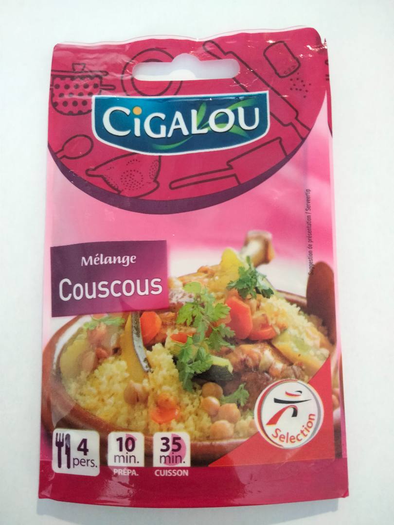 Melange pour couscous Cigalou : photo du produit rappelé le 08/02/2023
