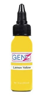 Mélange pour tatouage intenze, stérile, 1oz/29ml, coloris : lemon yellow : photo du produit rappelé le 23/02/2026