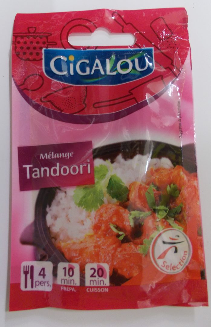 Melange tandoori 20g Cigalou : photo du produit rappelé le 15/04/2021