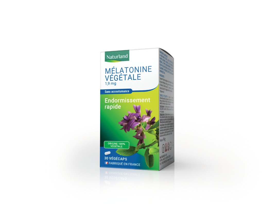 Mélatonine végétale (30 gélules) Naturland : photo du produit rappelé le 19/10/2021