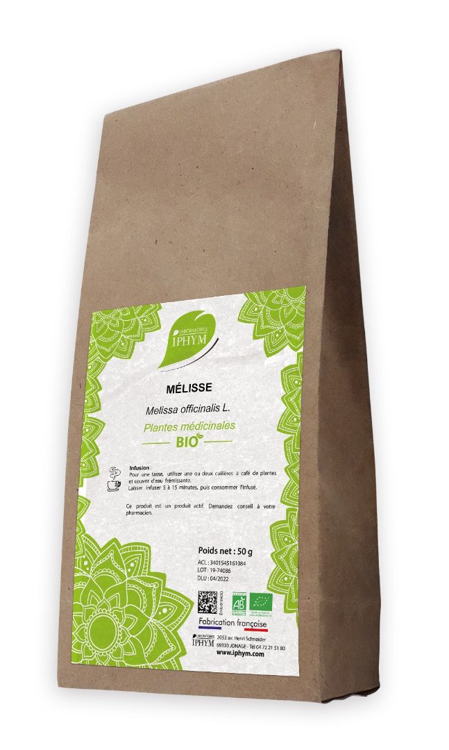 Mélisse feuille coupée bio Laboratoires Iphym : photo du produit rappelé le 28/07/2021