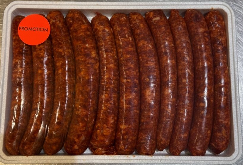 Merguez a griller E.Leclerc la Pardieu : photo du produit rappelé le 21/11/2025