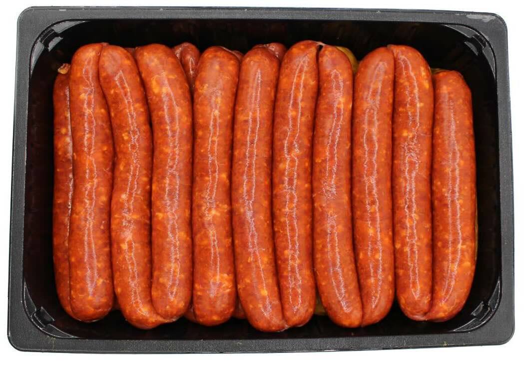 Merguez de volaille crue halal Medina : photo du produit rappelé le 13/08/2025