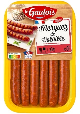 Merguez de volaille crue Le Gaulois : photo du produit rappelé le 13/08/2025