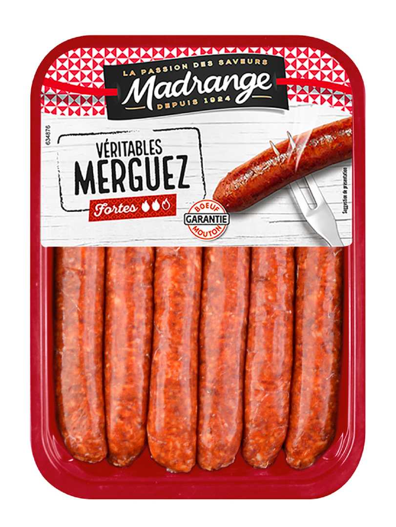 Merguez forte Madrange : photo du produit rappelé le 07/10/2021