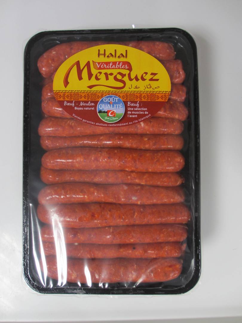 Merguez halal Jean Chapin : photo du produit rappelé le 20/08/2024