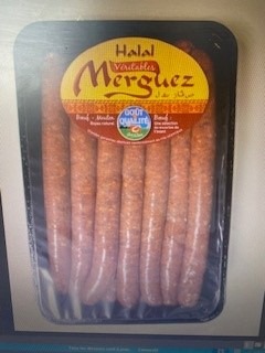 Merguez halal speciale sandwich : photo du produit rappelé le 22/05/2023