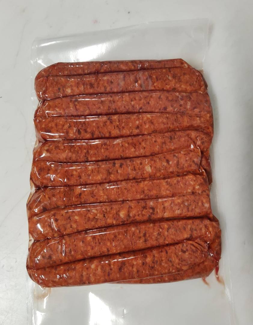Merguez véritable bœuf mouton au sel de guérande : photo du produit rappelé le 28/12/2023