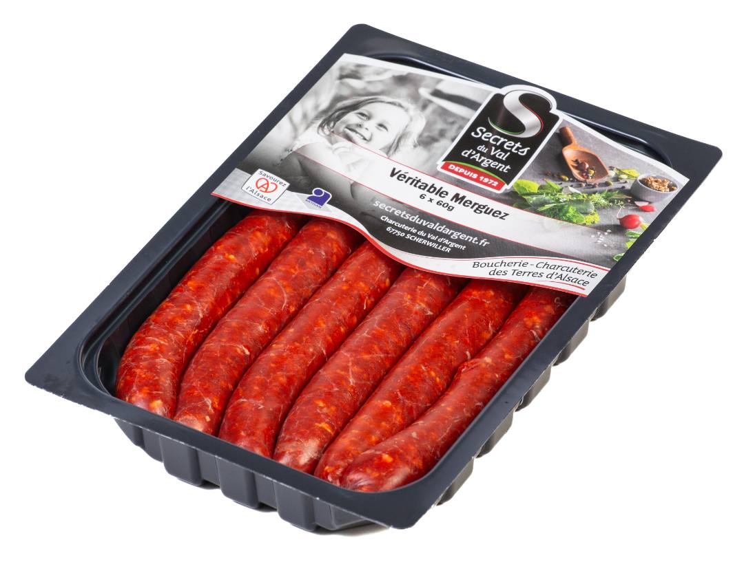 Merguez veritable x6 barquette Secrets du Val d'Argent : photo du produit rappelé le 14/10/2026
