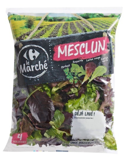 Mesclun 125 g Carrefour le marché : photo du produit rappelé le 19/08/2026