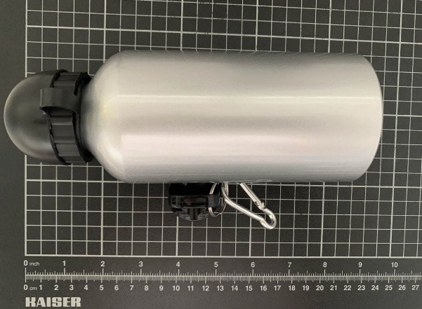 Metal - gourde aluminium 500ml silver Printequipment : photo du produit rappelé le 29/01/2026