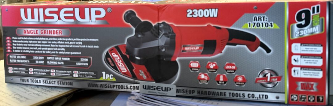 Meuleuse d'angle d230 Wiseup : photo du produit rappelé le 08/07/2026