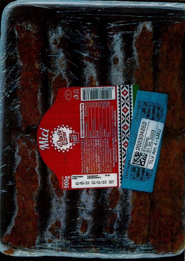 Mici - pin de carne Elit : photo du produit rappelé le 17/07/2023