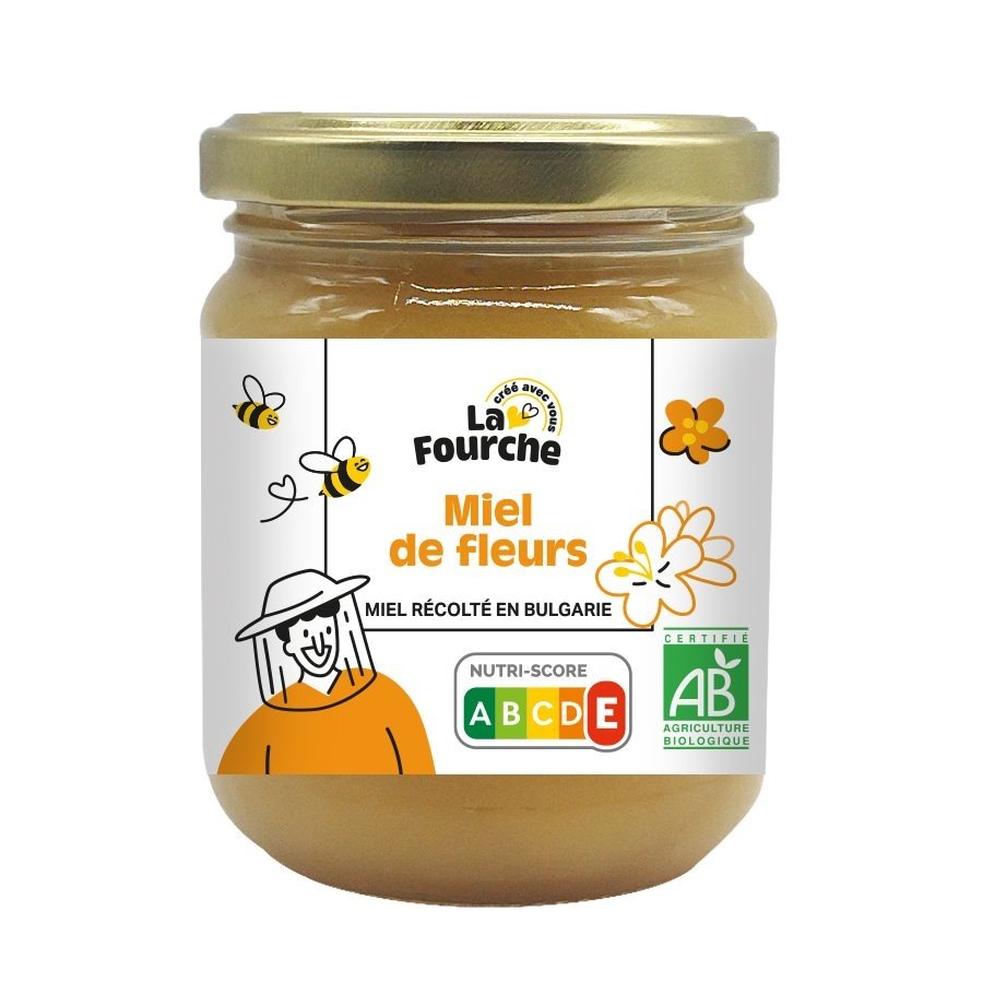 Miel toutes fleurs origine bulgarie bio La Fourche : photo du produit rappelé le 24/09/2025