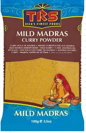 Mild madras curry powder (poudre de curry) TRS : photo du produit rappelé le 29/07/2025