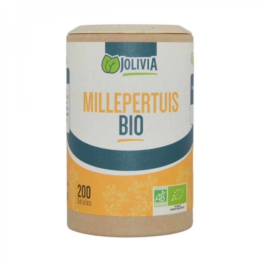 Millepertuis bio - 200 gélules végétales de 250 mg Jolivia : photo du produit rappelé le 21/03/2023