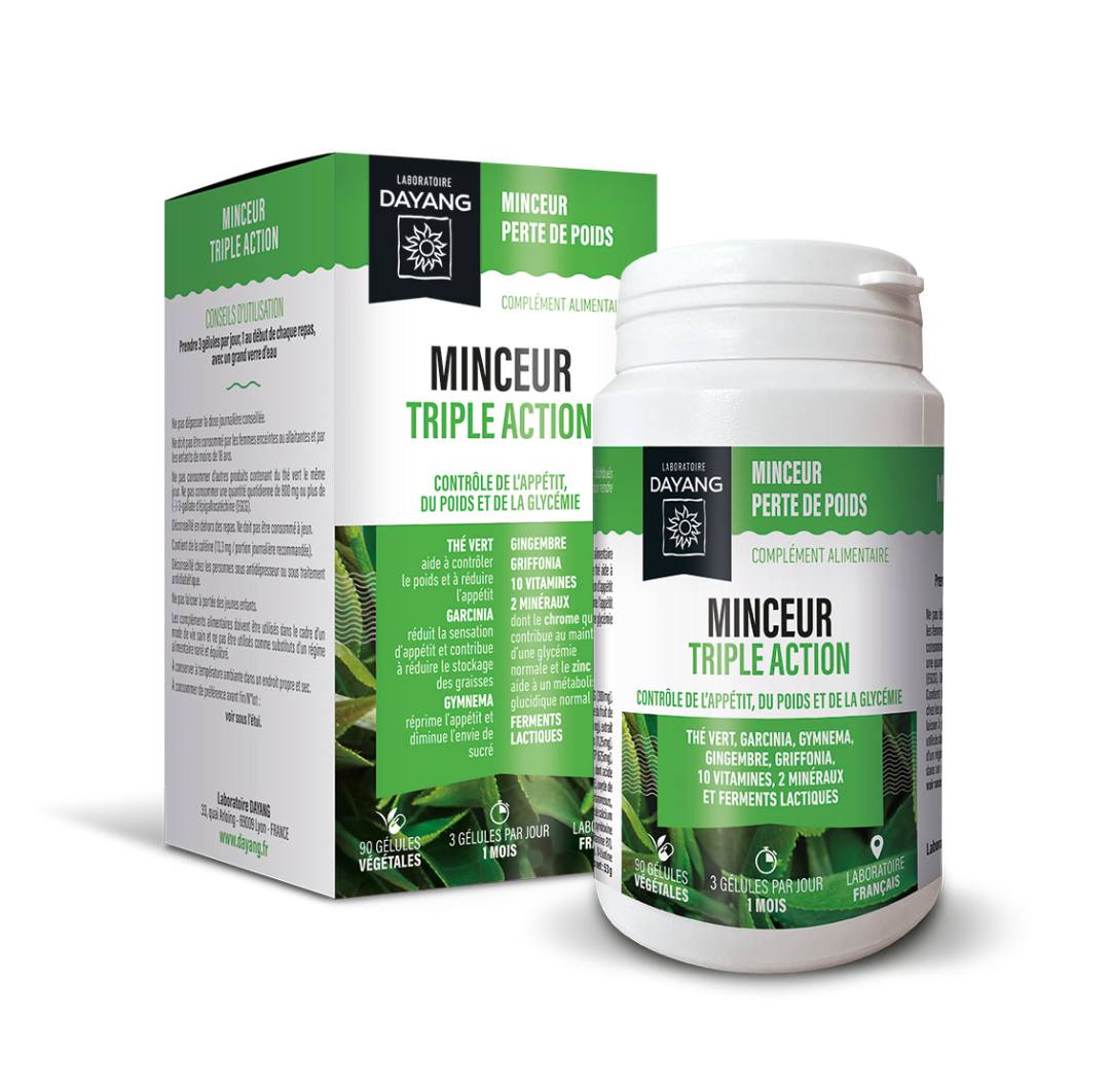 Minceur triple act - 90 gélules Dayang : photo du produit rappelé le 18/04/2025