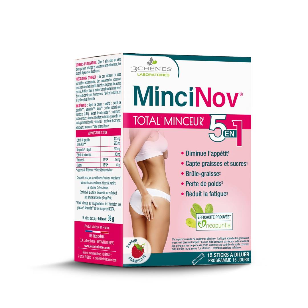 Mincinov total minceur 15stick 3CHÊNES : photo du produit rappelé le 24/04/2025