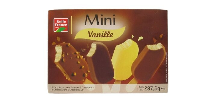 Mini batonnet vanille etui 8 x 50 ml Belle France : photo du produit rappelé le 29/07/2021