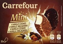 Mini bâtonnets cookie & macadamia x8 Carrefour / Carrefour Extra : photo 2 sur 2 du produit rappelé le 29/07/2021