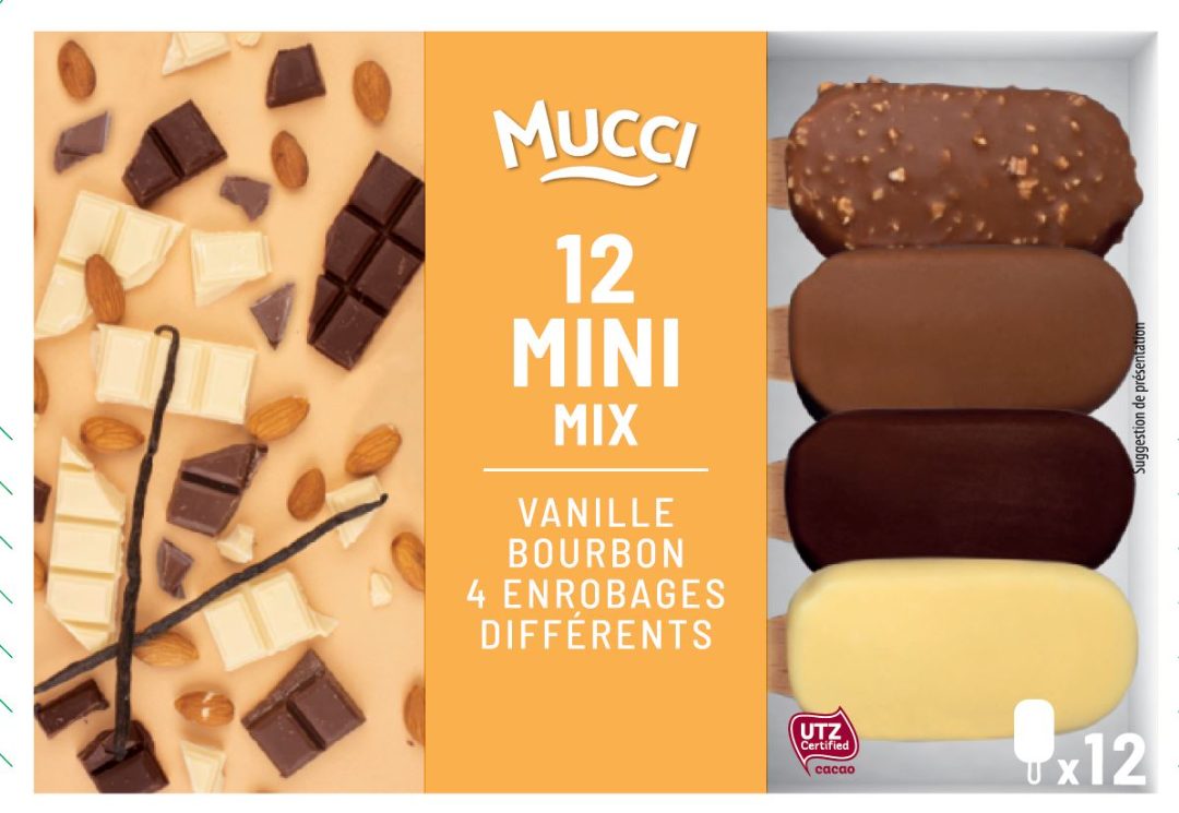 Mini bâtonnets x12 Mucci : photo du produit rappelé le 07/12/2021