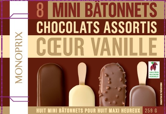 Mini bâtonnets x8 - Monoprix : photo du produit rappelé le 02/08/2021