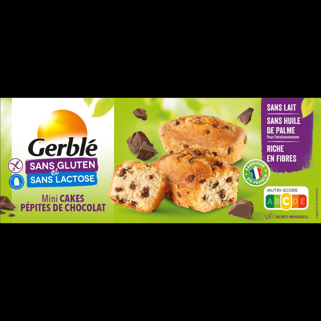 Mini cake pepites Gerble Sans Gluten : photo du produit rappelé le 24/05/2023