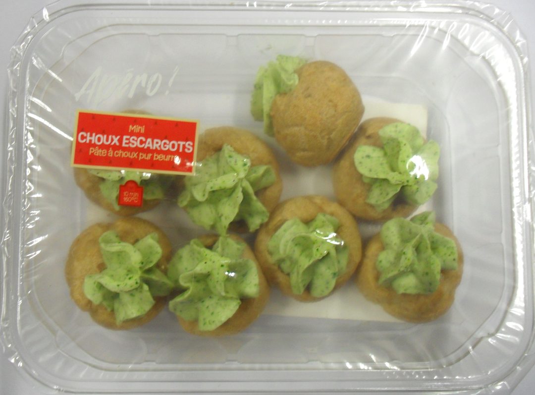 Mini choux escargots x8 90g hardouin : photo du produit rappelé le 20/12/2024