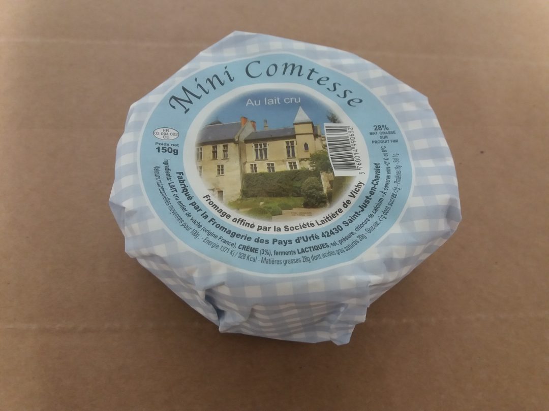 Mini comtesse 150g lait cru Societe Laitiere de Vichy : photo du produit rappelé le 02/02/2023