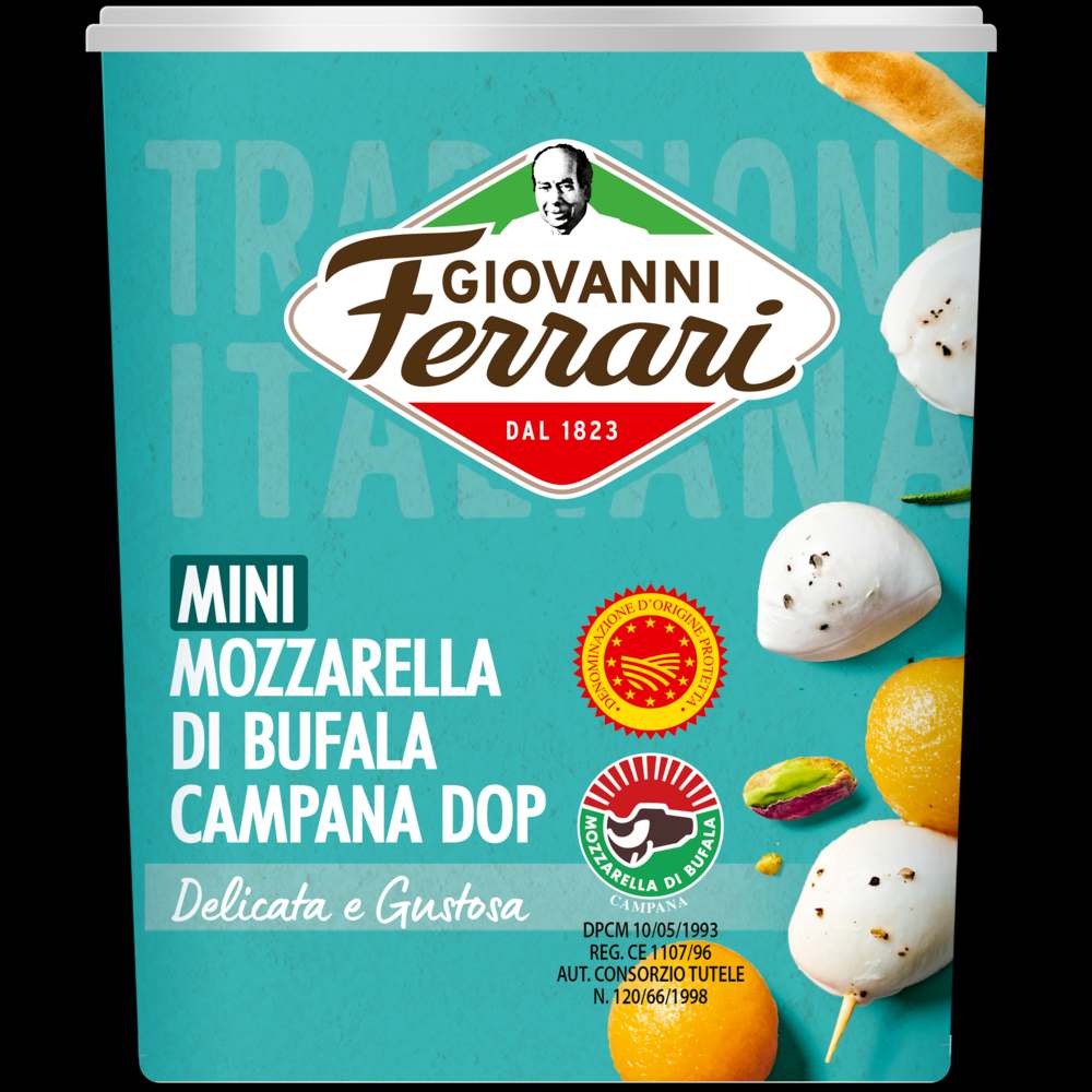 Mini mozzarella di bufala campana dop Giovanni Ferrari : photo du produit rappelé le 07/07/2022