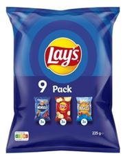 Mini-paquets de chips lay's – lot de 9 : photo du produit rappelé le 03/07/2025