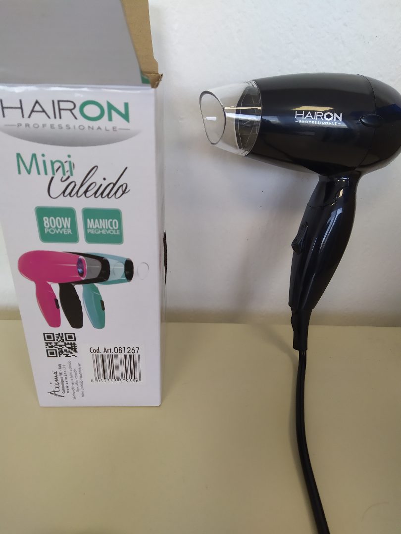 Mini seche cheveux caleido 800w Hair On Professionale : photo 4 sur 4 du produit rappelé le 19/01/2023