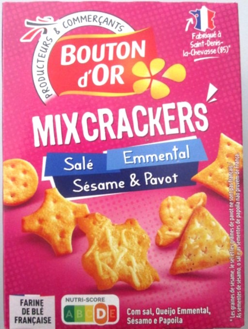 Mix crackers Bouton d’Or : photo du produit rappelé le 25/01/2023