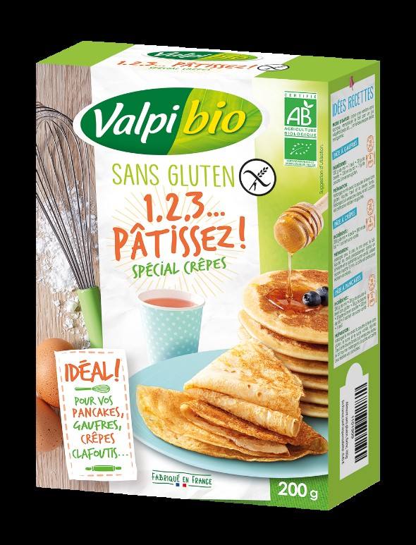 Mix special crepes 1.2.3...pâtissez ! Valpibio : photo du produit rappelé le 22/06/2021