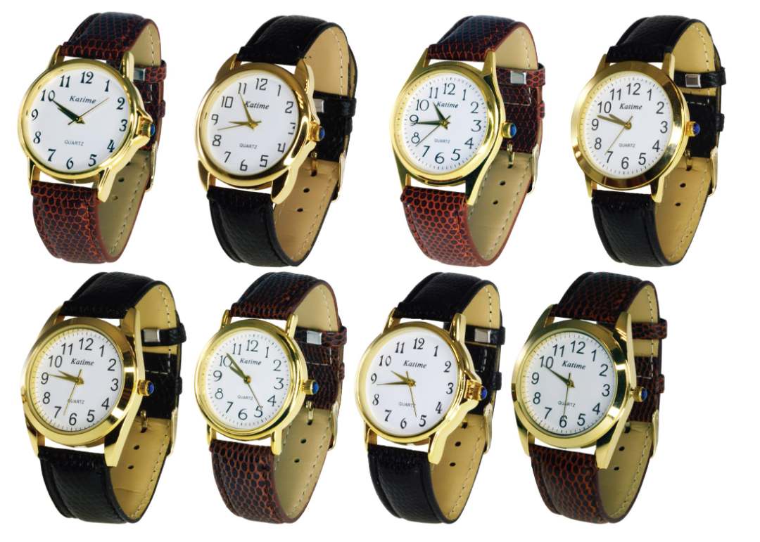 Montre classique cuir homme & femme Katime : photo 3 sur 4 du produit rappelé le 23/07/2021