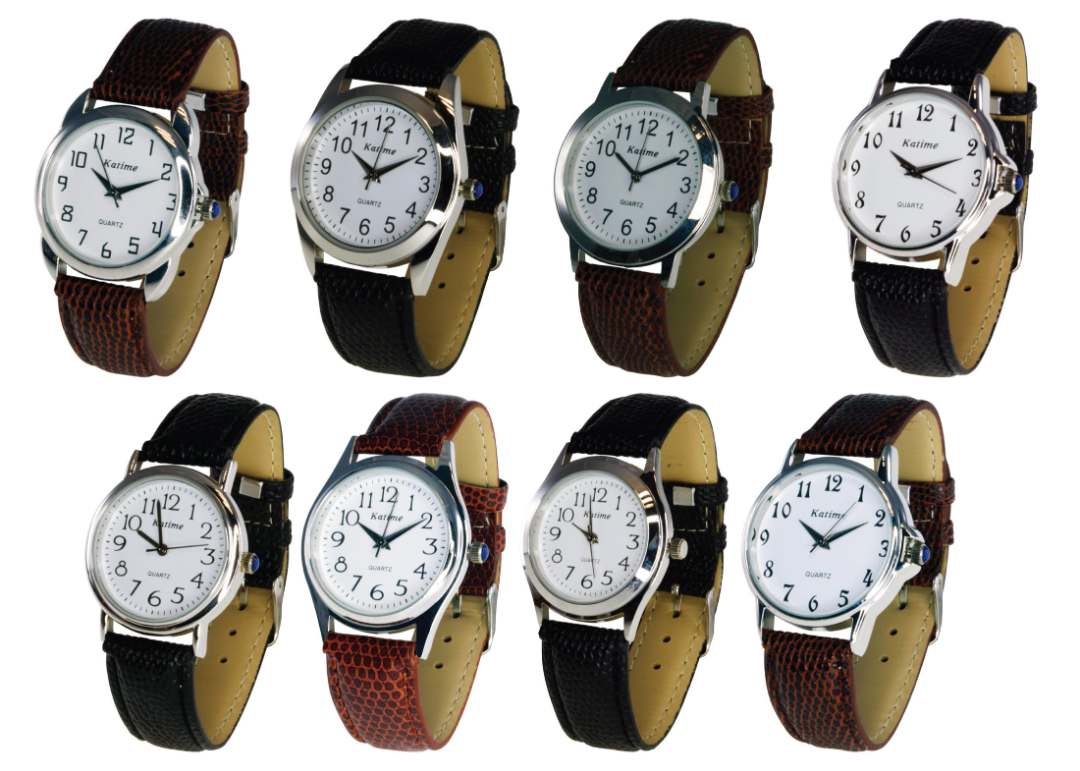 Montre classique cuir homme & femme Katime : photo 4 sur 4 du produit rappelé le 23/07/2021
