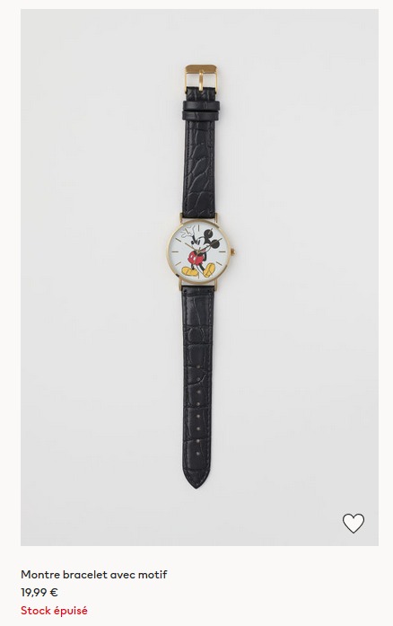 Montre femme H&M : photo du produit rappelé le 13/10/2021