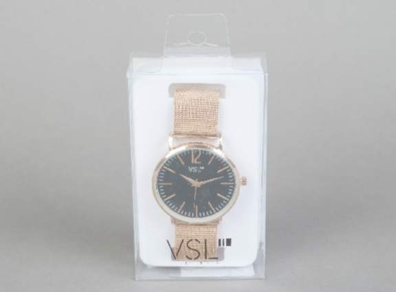 Montre rose doré + noir métal VSL : photo du produit rappelé le 23/07/2021